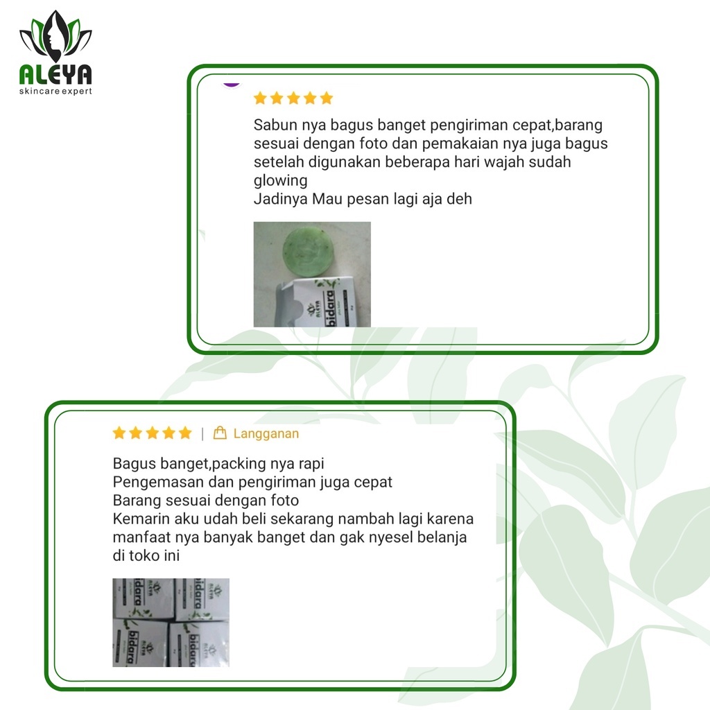 ALEYA Sabun Bidara Aleya Plus Kelor BPOM Original