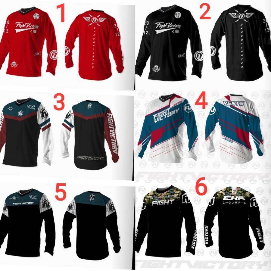 JERSEY FIGHT VICTORY JERSEY SEPEDA LENGAN PANJANG KAOS SEPEDA
