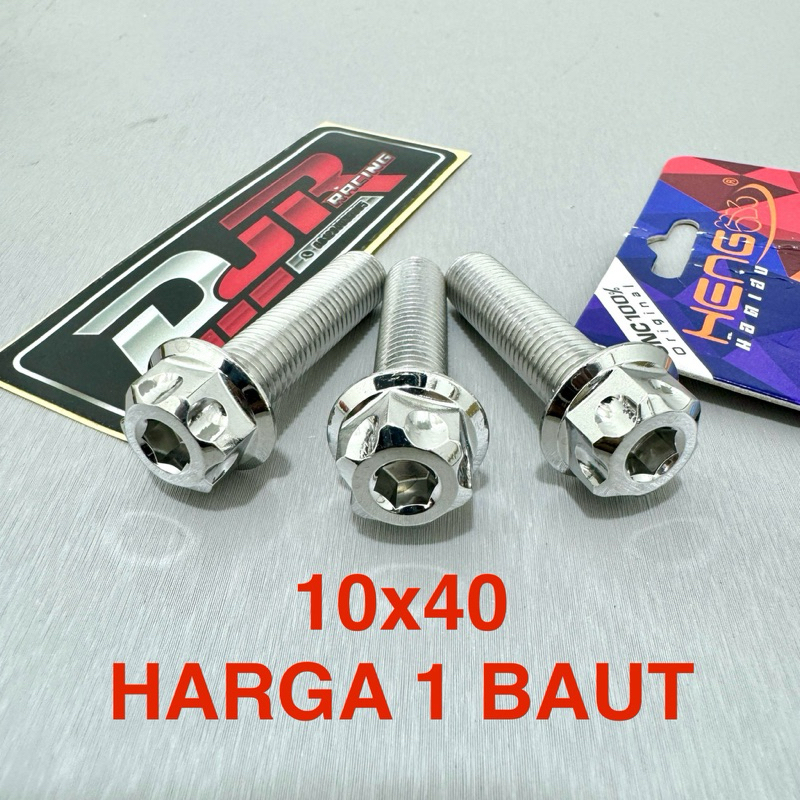 BAUT 14 PROBOLT 10x40 STAINLESS model GS1 original HENG THAILAND baut 14 panjang 4cm