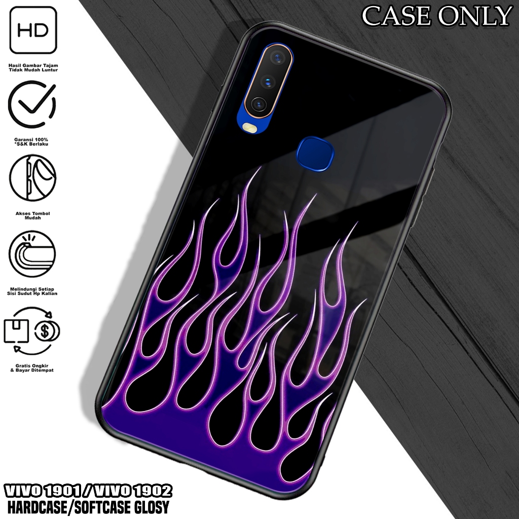 Case VIVO 1901 / 1902 - Casing VIVO 1901 / 1902 [ FIRE ] Silikon VIVO 1901 / 1902 - Kesing Hp - Casi
