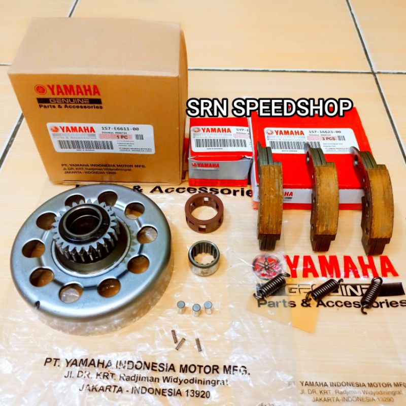 Mangkok Rumah Kopling Ganda 24T+Kampas Ganda+Cage Yamaha Jupiter MX lama Old