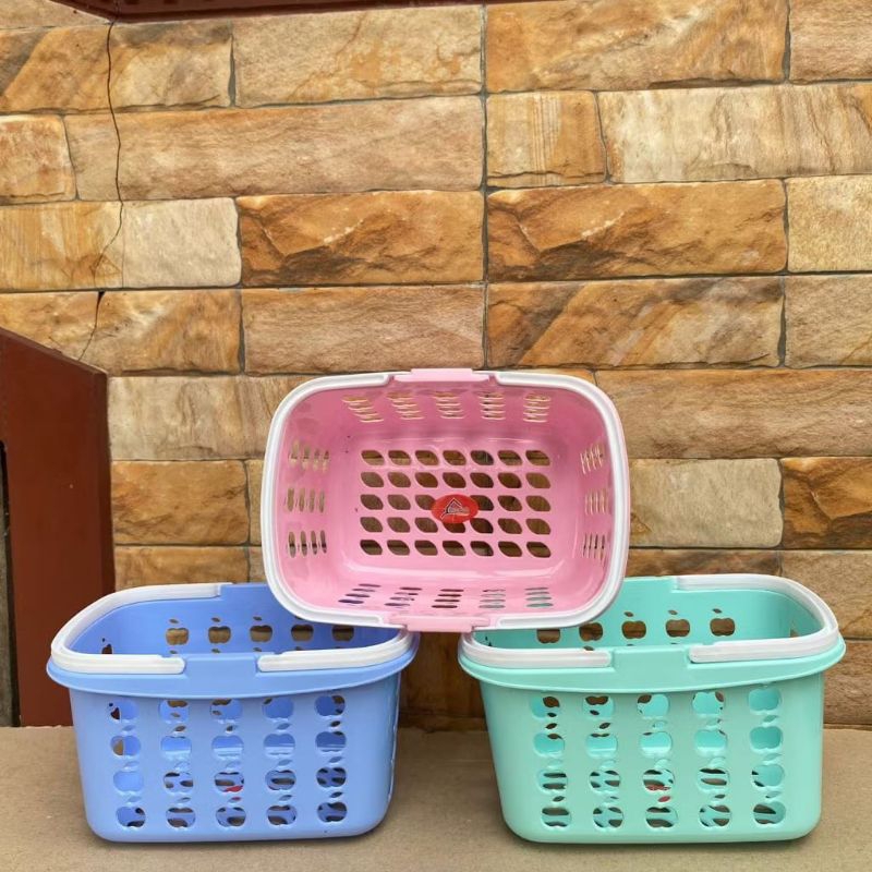 B9 - KERANJANG SABUN PLASTIK | KERANJANG PLASTIK SERBAGUNA | TEMPAT SABUN | KERANJANG KECIL PETAK AD