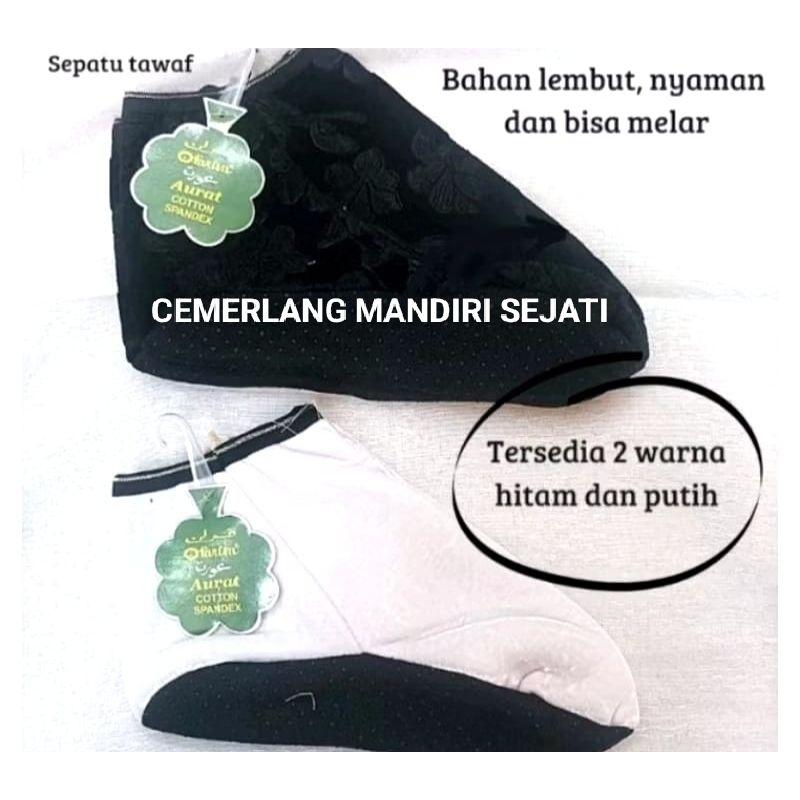KAOS KAKI TAWAF HITAM/PUTIH KAOS KAKI HAJI/UMROH /PERLENGKAPAN HAJI DAN UMROH (CMS)