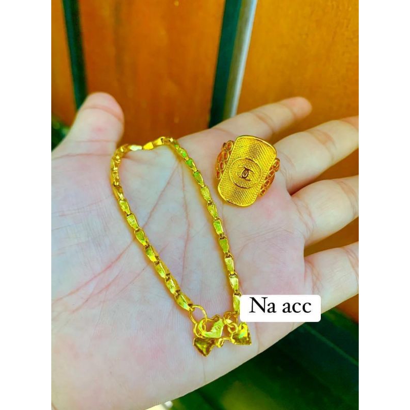 gelang padi 1 suku lapis emas