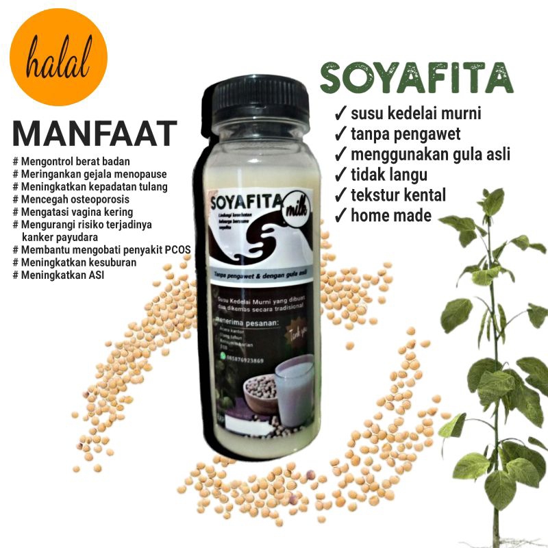 

SOYAFITA Susu Kedelai 250 Ml Tanpa pengawet Tidak langu