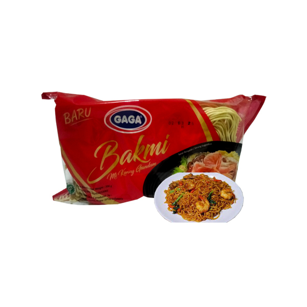 

Mie Kering Gandum Gaga Bakmi 200 gr Mie Telor