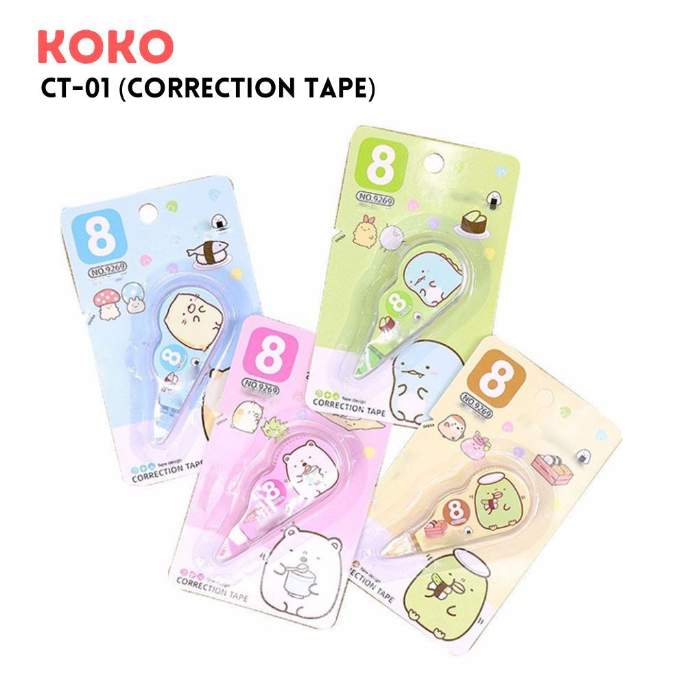 

❤️H2O❤️ Correction Tape Koko CT-01 Cartoon Lucu Dan Unik