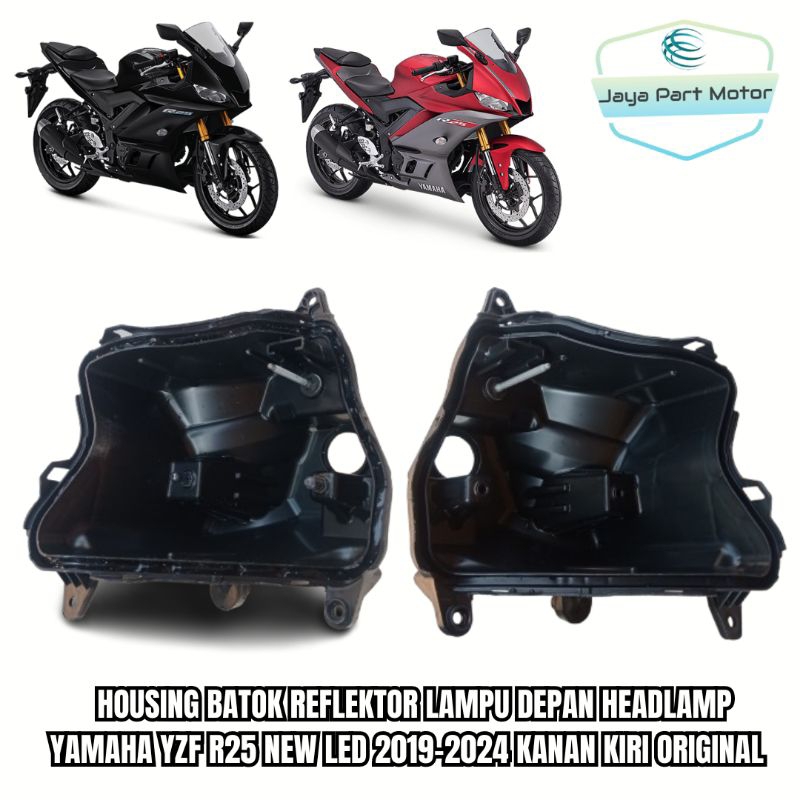 Housing Batok Reflektor Lampu Depan Headlamp Yamaha Yzf R25 New Led 2019-2024 Kanan Kiri Original