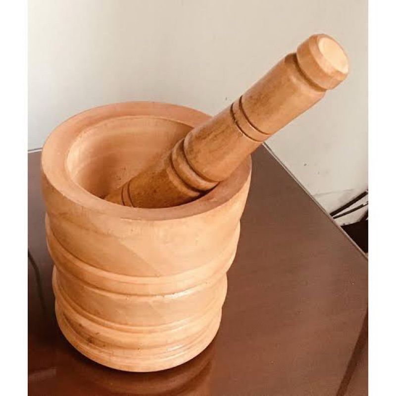 Lasung kayu - lesung - tumbukan kayu