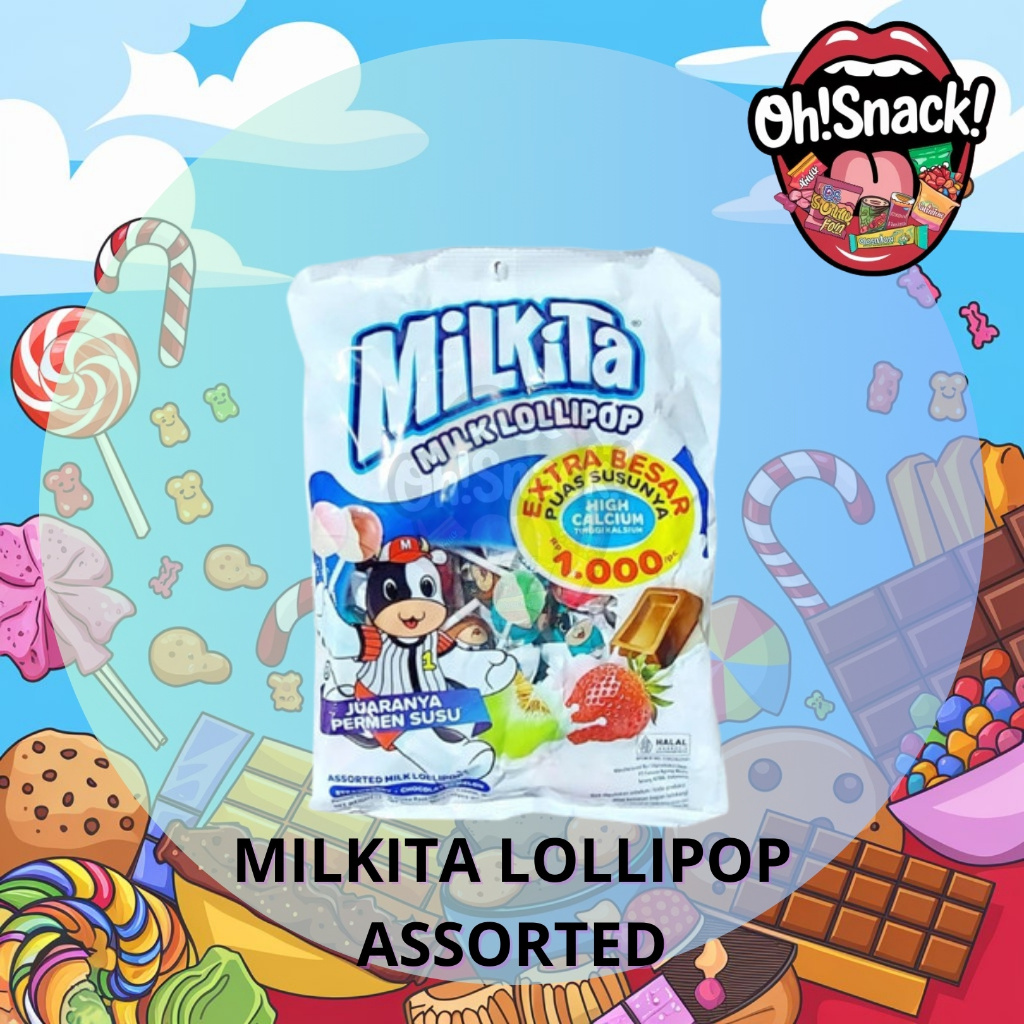 

Permen Milkita Assorted Milk Lollipop Isi 40 pcs