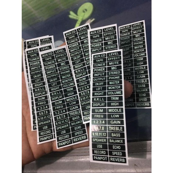 

sticker mixer stiker potensio stiker audio sticker anti air cetak stiker custom desain sticker nama