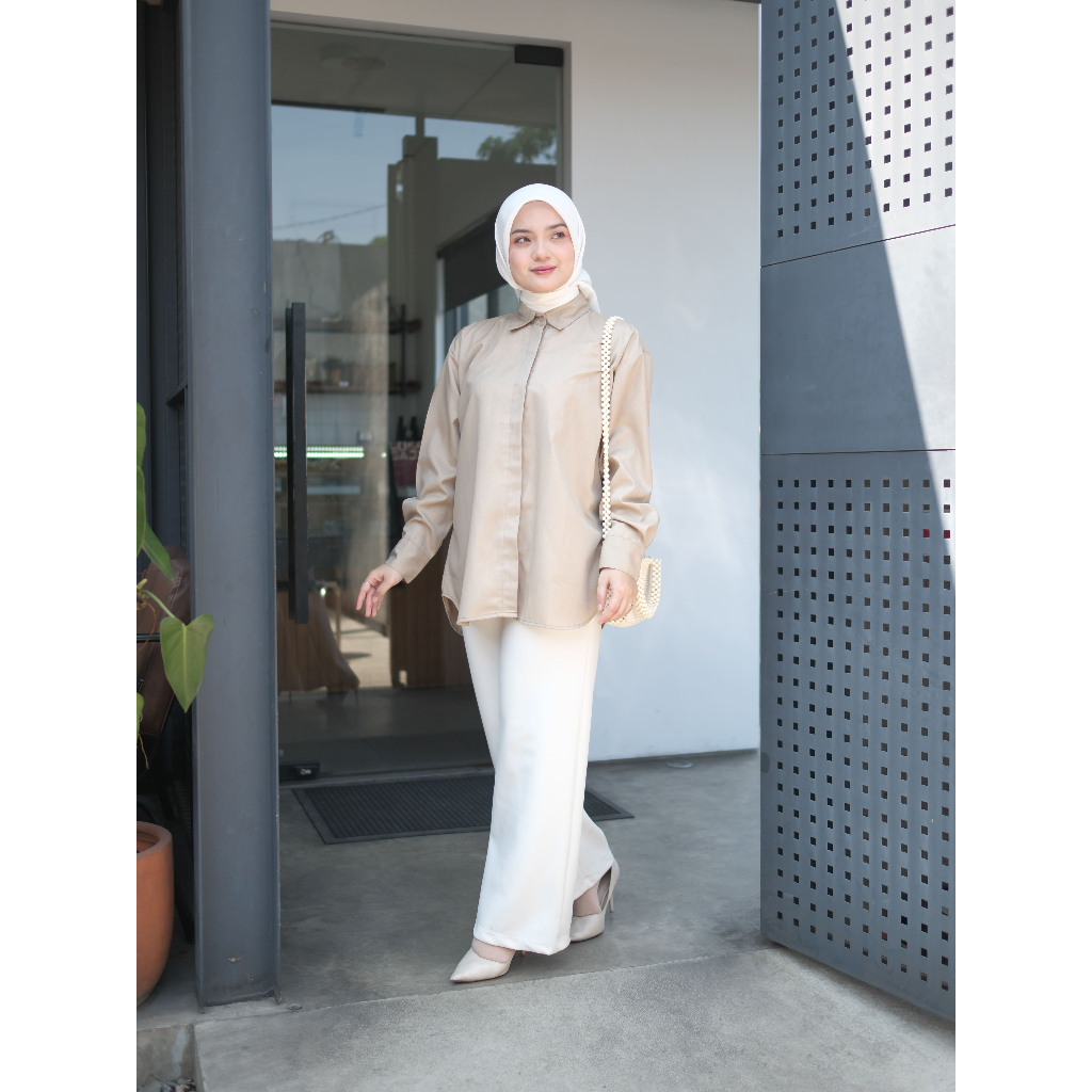 SASSYA, KALINA Shirt | Kemeja Wanita Kekinian, Atasan Katun Wanita