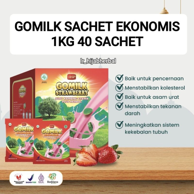 

{FREE BONUS} KEMASAN SACHET 1 Kg 40 Sachet Ekonomis Susu Etawa Plus Herbal Pertama Di Indonesia