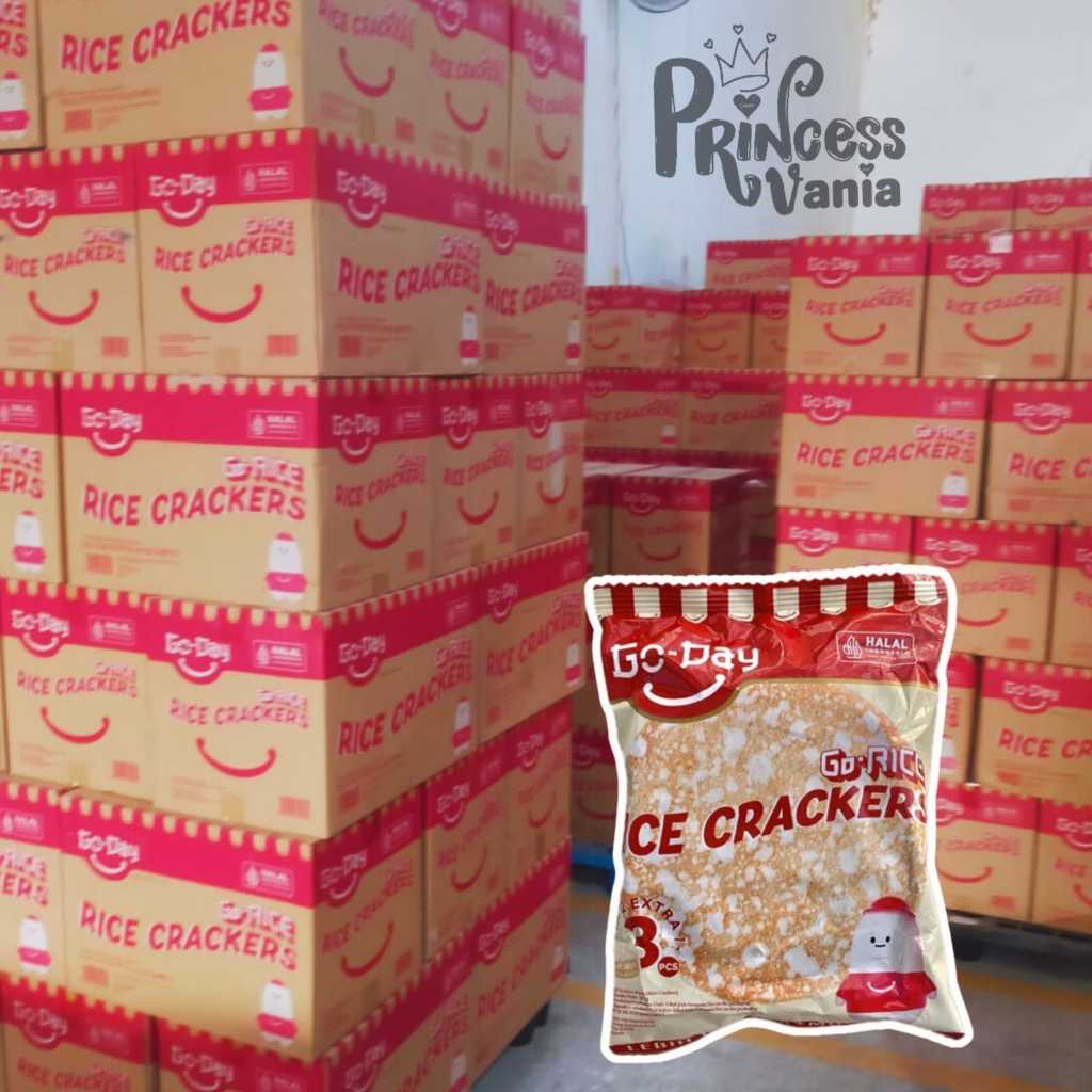 

1 KARTON GROSIR GODAY GO RICE CRACKERS CEMILAN SNACK MAKANAN RINGAN KUE BISKUIT KREKER JAJANAN ANAK