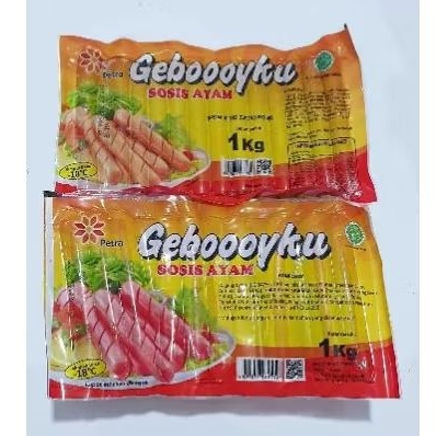 

SOSIS ayam Geboyy 1kg 1 Dus isi 10 pak