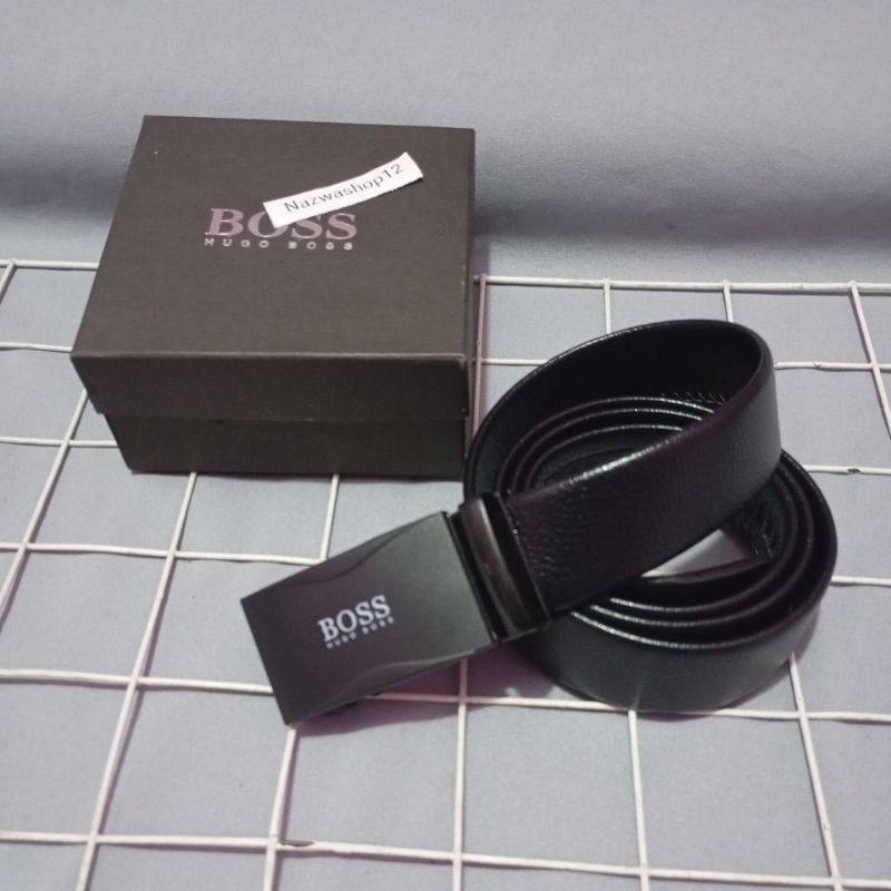 Ikat pinggang Pria Kulit Ikat pinggang pria Otomatis Ikat pinggang pria Free box