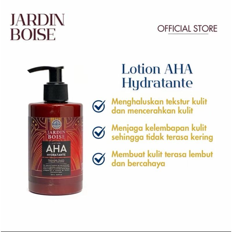 Jardin Boise - lotion AHA hydratante