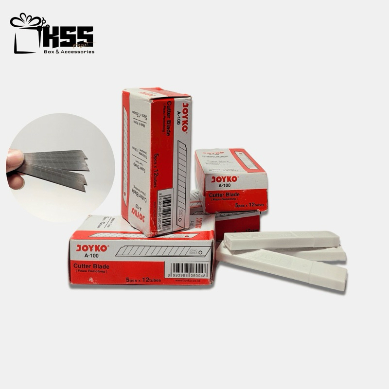 

Cutter Kecil Joyko A-100 - Isi 5 Pcs Per Tube (Harga per Tube)