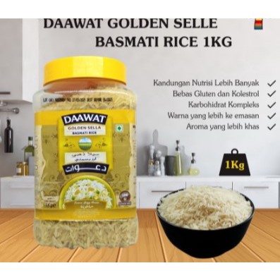 

Beras Basmati DAAWAT kemasan toples 1kg