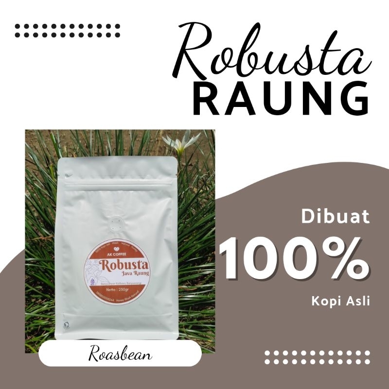 

Rosebeand Robusta Raung 1kg premium Rainbow