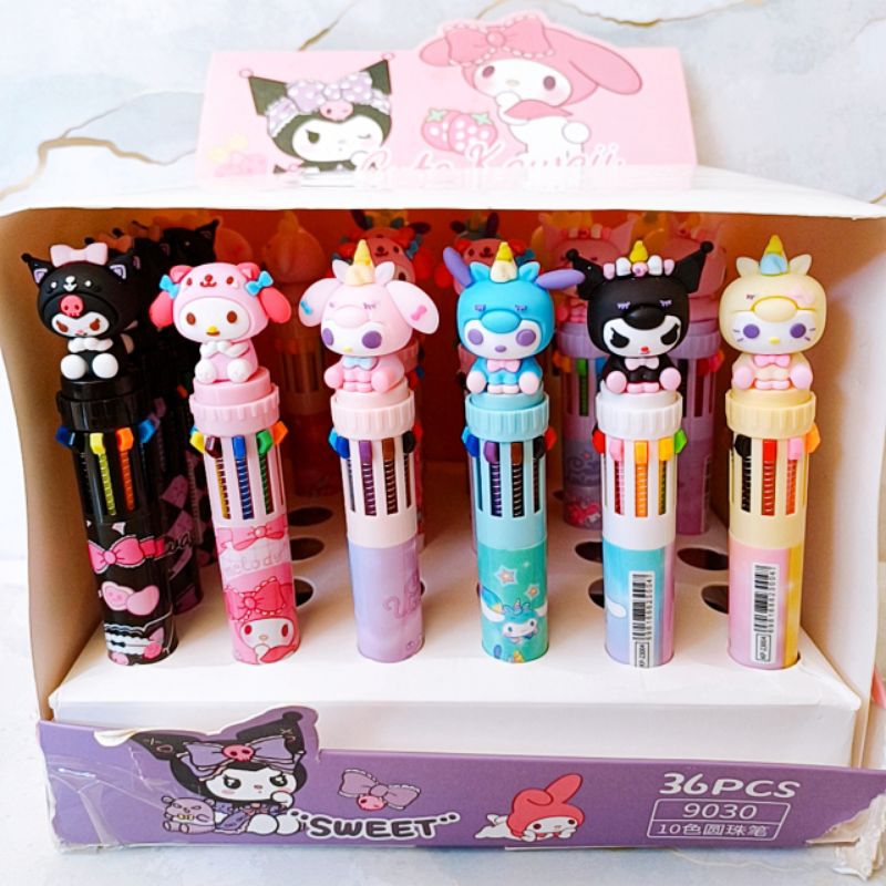 

10 Colours Sanrio Baby Pen Pulpen 0.7mm