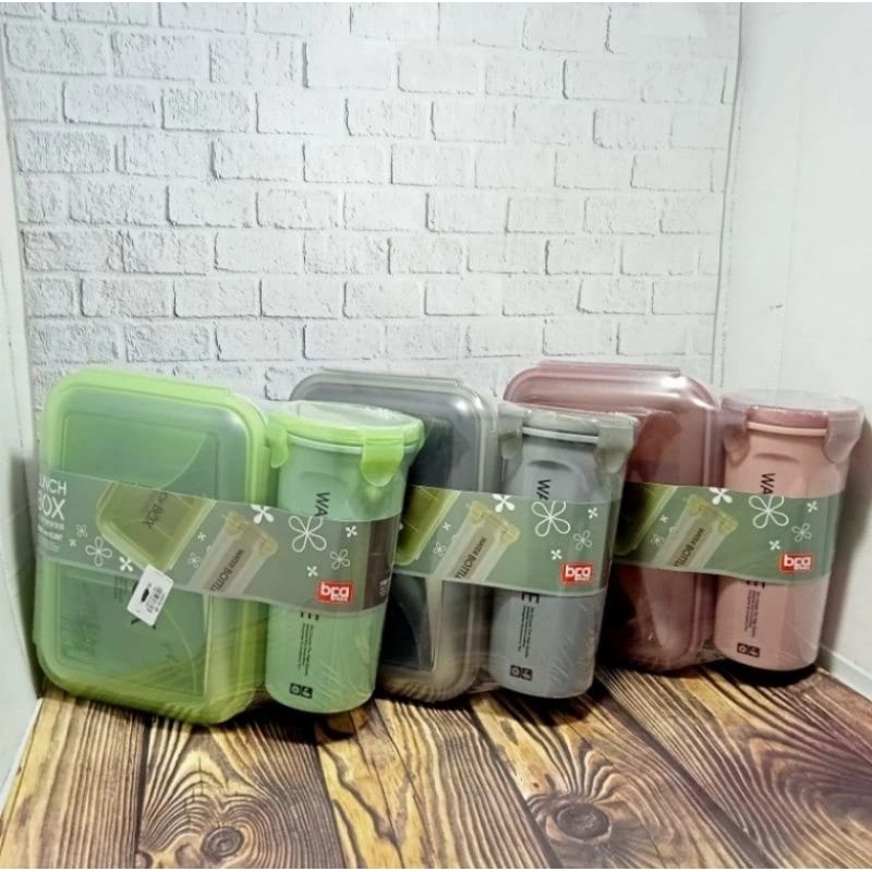 Tempat Bekal Anak / Tempat Bekal Set Botol Minum / Lunch Box