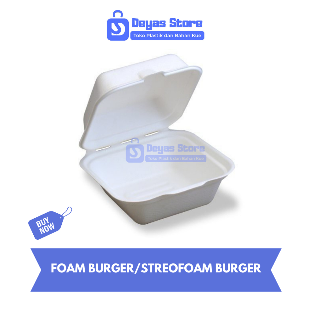 FOAM BURGER/STYROFOAM BURGER/BOX BURGER 10PCS