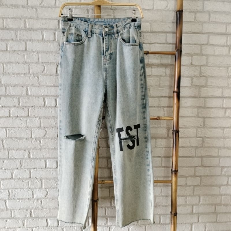 Jeans kulot premium sobek lutut