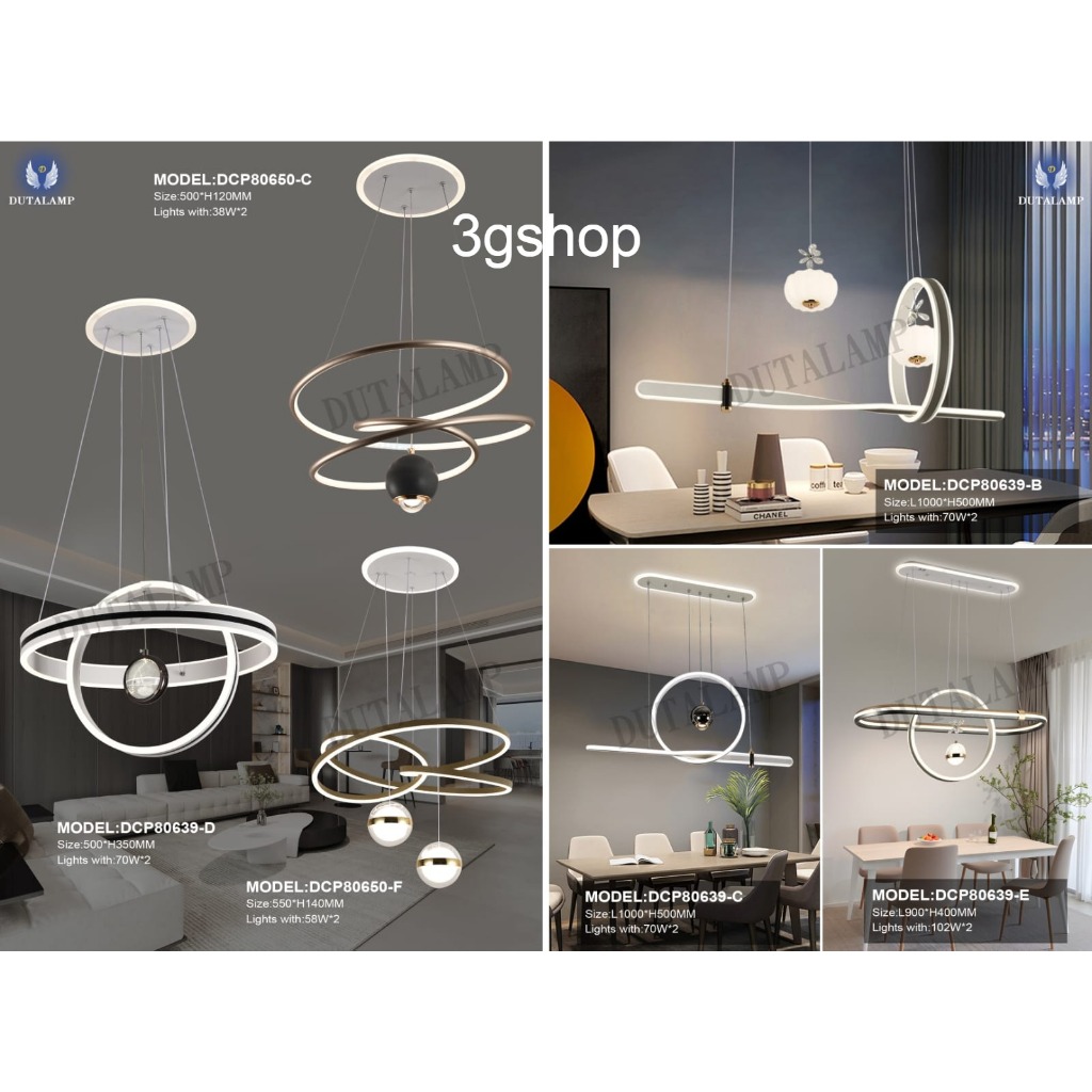 LAMPU HIAS GANTUNG MODERN MINIMALIS DCP 80650-C