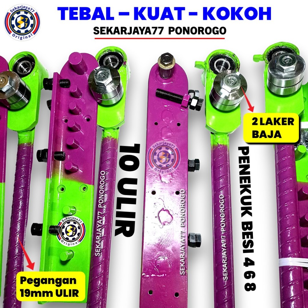 Pembengkok Besi Behel 10mm ULIR SNI Sekarjaya77 SJU007