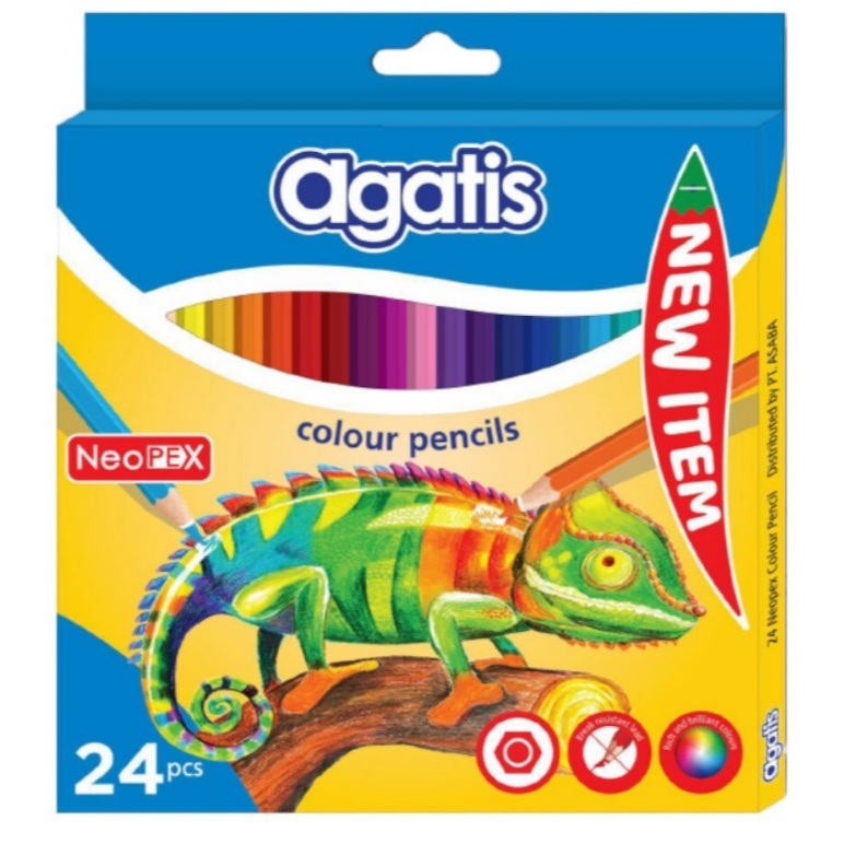 

Agatis Permanent Colour Pencil Hexagonal NH-C-2401 New Item Edition 1box(24pcs)