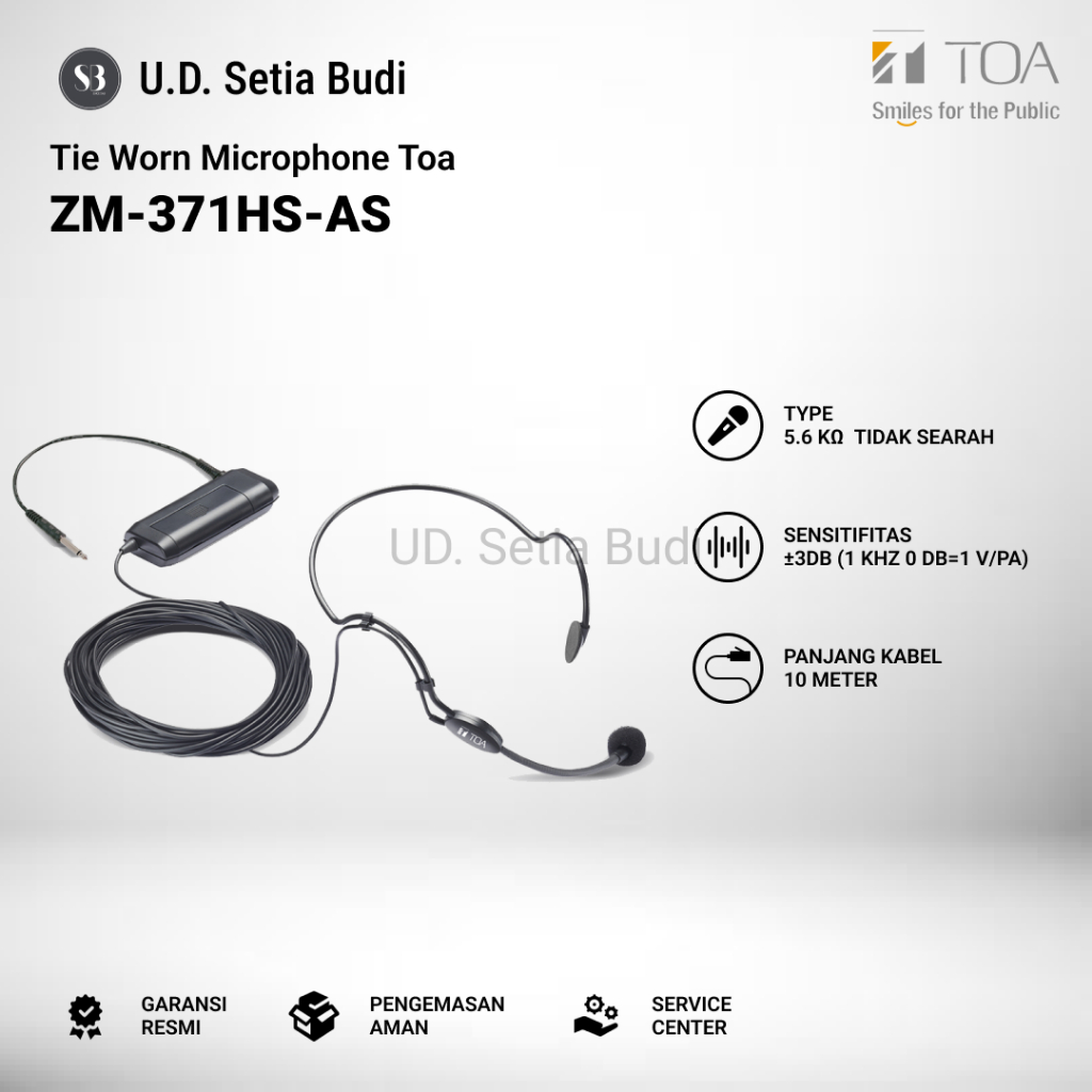 Mic Headset TOA ZM-371HS-AS