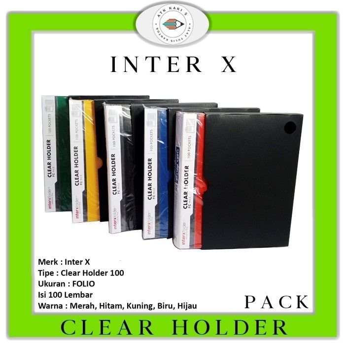 

NTERX CLEAR HOLDER / DISPLAY BOOK FC 100 PCT + BOX CHX 2100F