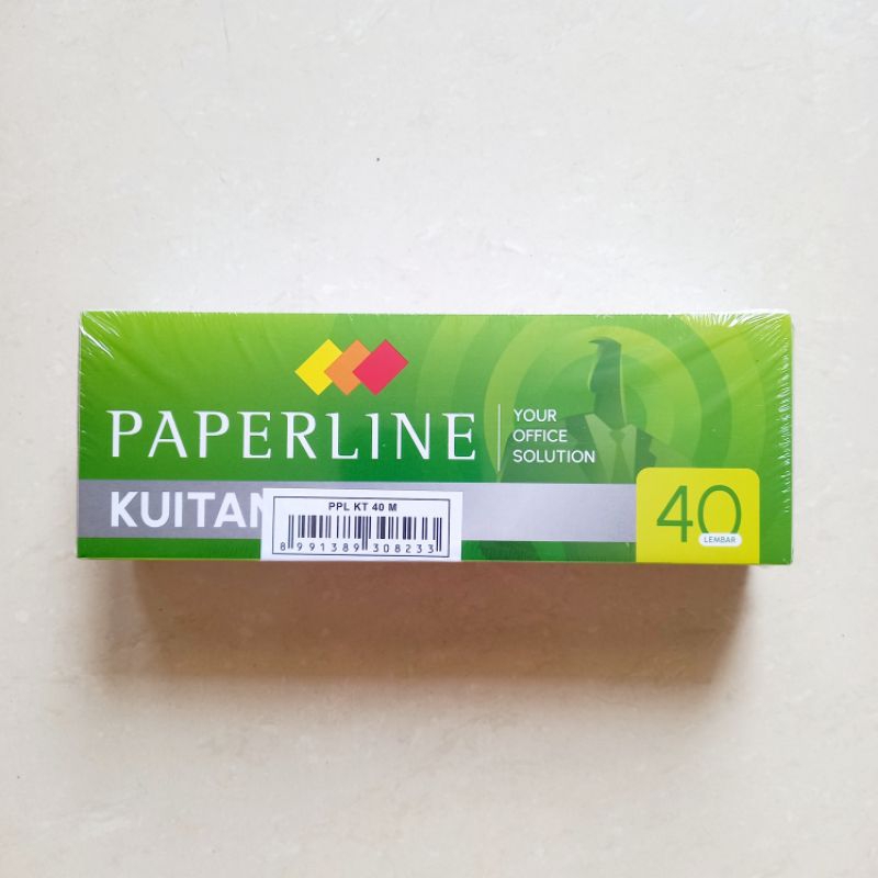 

[ Pack isi 10 Murah ] Buku Kwitansi Kuitansi Kecil Paperline PPL KT 40M ( Ukuran 21.5 x 7.5 cm isi
