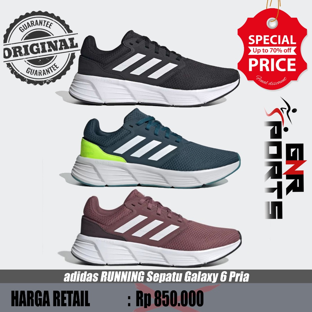 Sepatu Lari adidas RUNNING Galaxy 6 Shoes GW4142 Original 100%