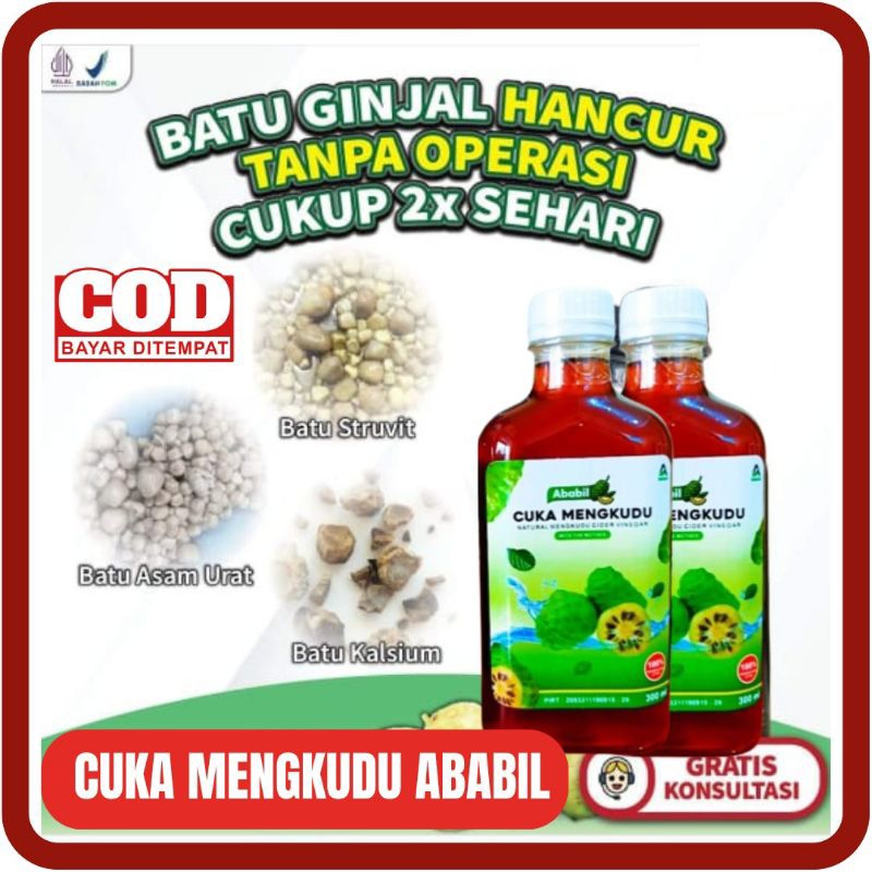 

[BISA COD] CUKA MENGKUDU ABABIL 300 ML - CUKA MENGKUDU ORIGINAL HANCURKAN BATU GINJAL &:MELANCARKAN PURIN DALAM TUBUH