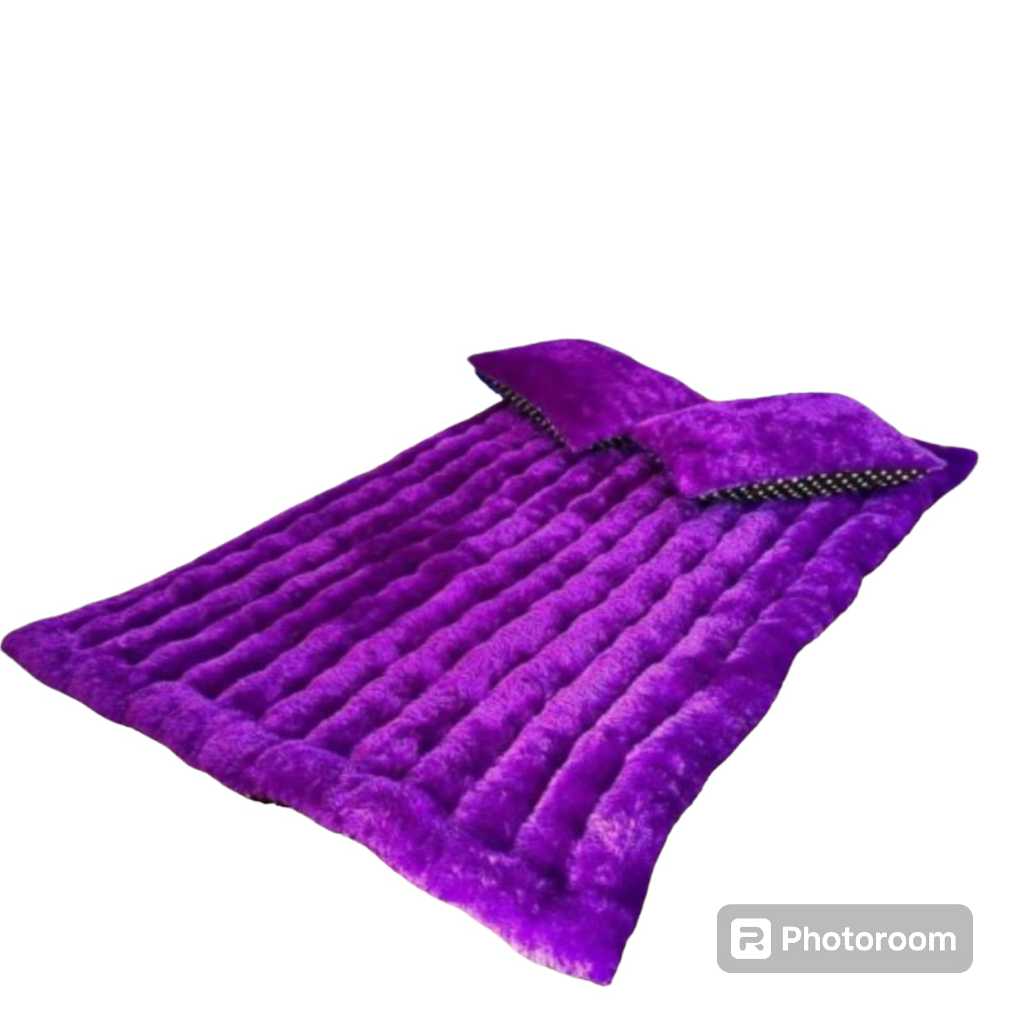 PROMO KASUR LANTAI BULU GENDER JUMBO UKURAN 140X180 TEBAL 10CM FREE 2 BANTAL