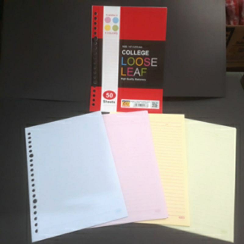 

Loose Leaf A5 50 Lembar (4 Warna)