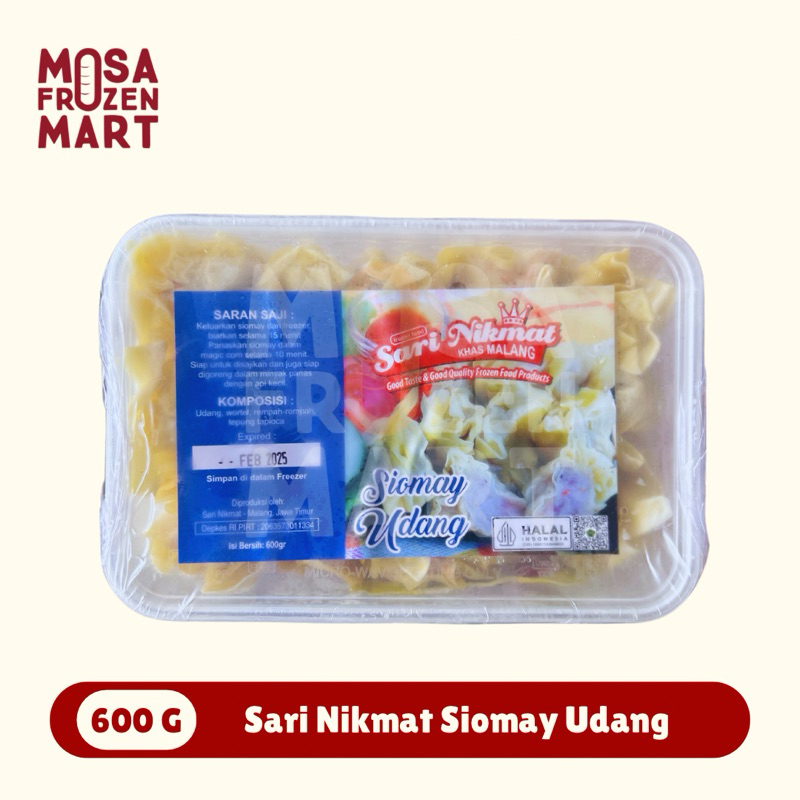 

Sari Nikmat Siomay Udang 600 G Isi 20 Pcs