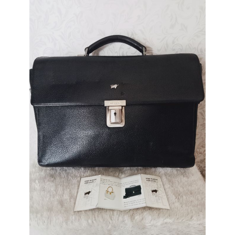 Tas kulit Braun Buffel messenger