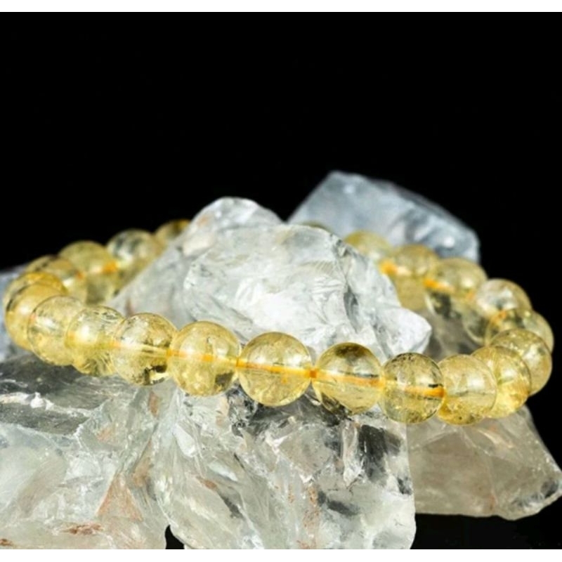 Gelang batu kristal Citrine