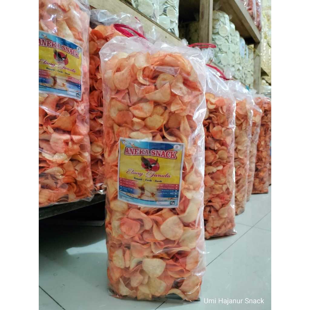 

(gratis kardus dan buble warp)KERIPIK SINGKONG BUMBU BALADO ANTAKA 1KG