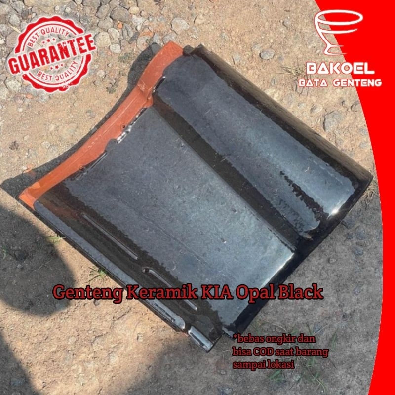 Genteng Keramik KIA Opal Black | Ready stock & Free ongkir