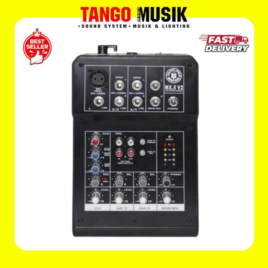 MIXER TOPP PRO MX.5 V2 100% ORIGINAL / MIXER TOPP PRO 5 CHANNEL / MIXER 5 CHANNEL TOPP PRO / Mackie 