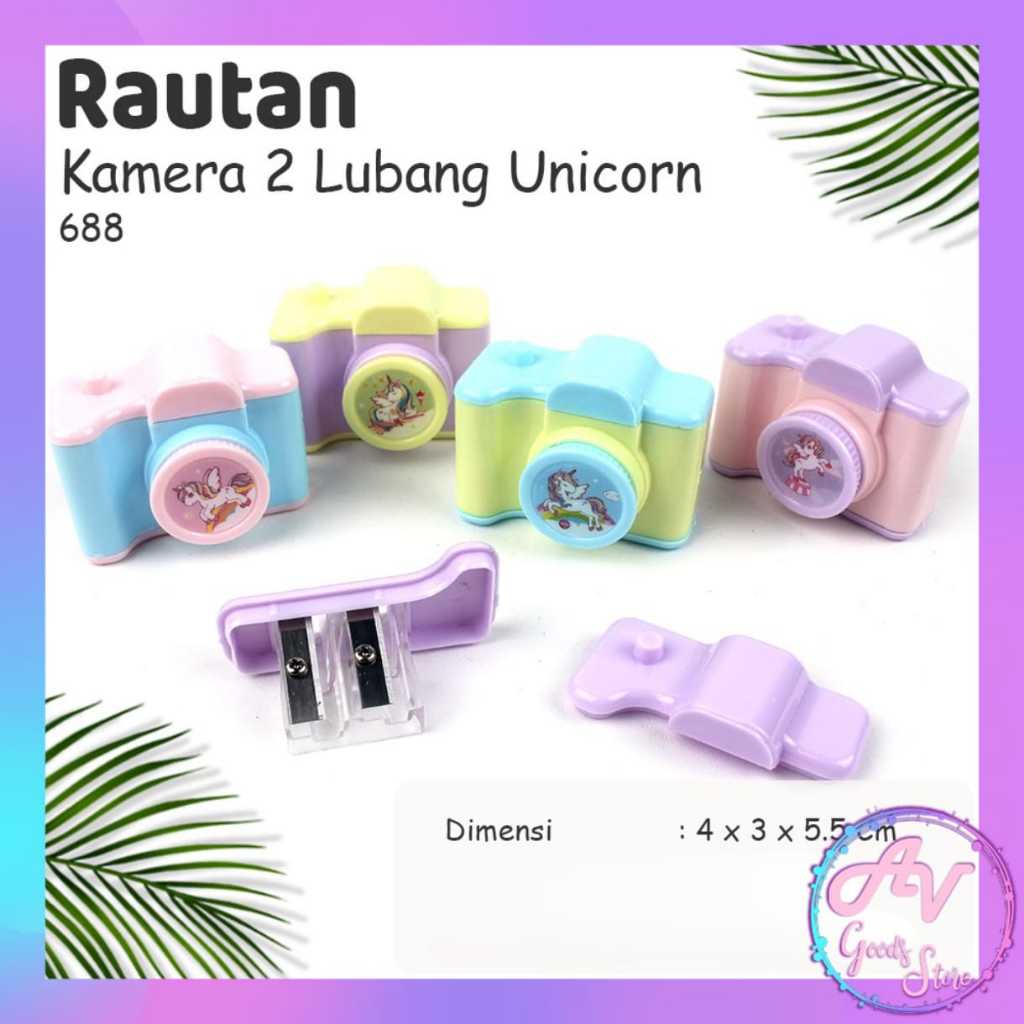 

rautan / serutan / rautan fancy murah / rautan 2 lubang kamera / rautan camera 688