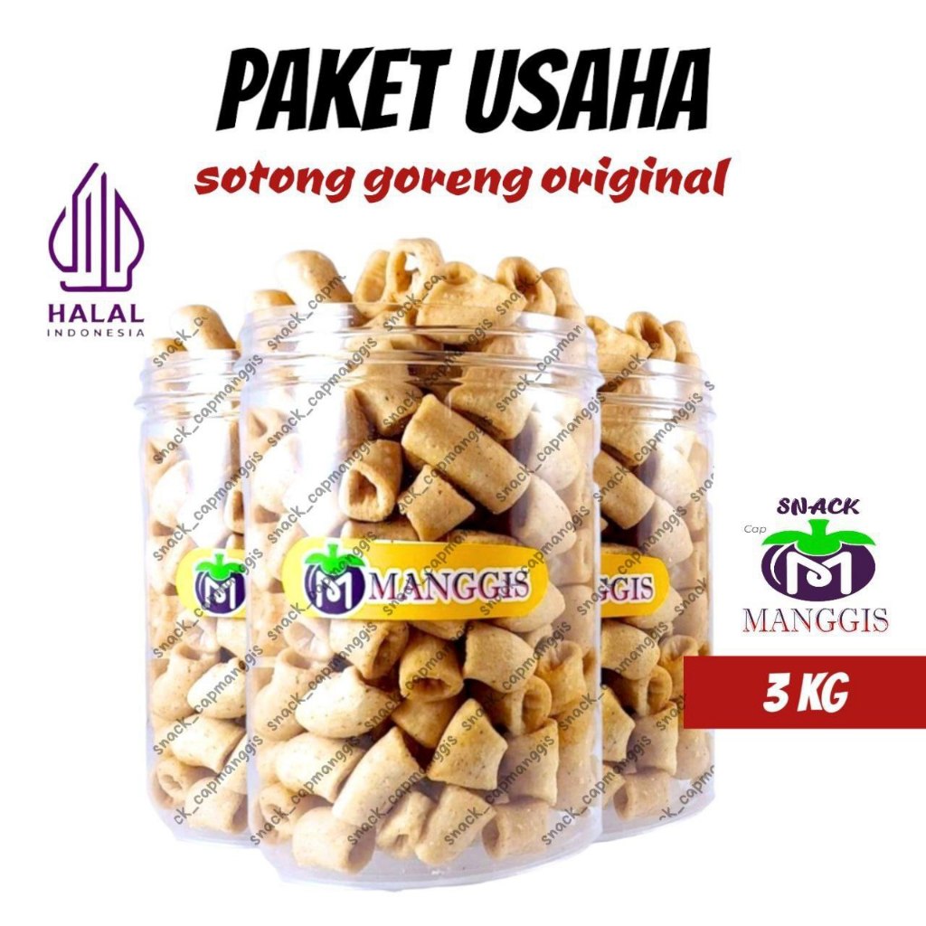 

Paket Usaha Sotong Goreng Original 3 Kg / Manggisraya / Pedas Nikmat / Paket Usaha