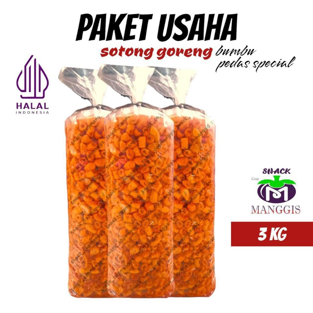 

Paket Usaha Sotong Goreng Pedas 3 Kg / Manggisraya / Pedas Nikmat / Paket Usaha