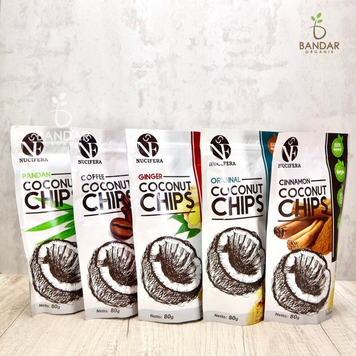 

NUCIFERA ORGANIC COCONUT CHIPS 80gr