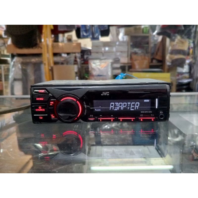 singledin jvc USB MP3 Aux radio am fm audio mobil