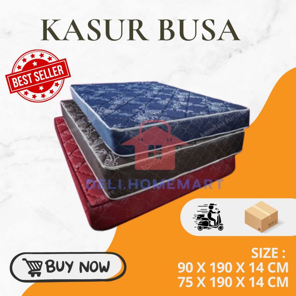 Kasur Tilam Busa Single 3 kaki Kos Kosan Tebal Berkualitas Ekonomis  / Matras Kasur Busa Kain Zakat 